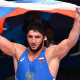 Sergei Melikov congratulates Abdulrashid Sadulayev on his victory at Olympic Games in Tokyo 