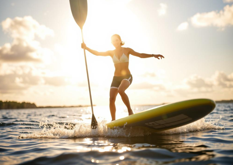 Sup-boarding gains popularity on Caspian coast of Dagestan