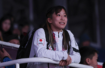 Olympic wrestling champion Yui Susaki arrives in Dagestan for training camp