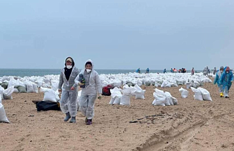 Volunteers from Dagestan take part in liquidation of ecological disaster in Anapa