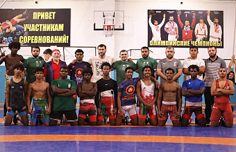 Wrestlers from Saudi Arabia first time train in Dagestan
