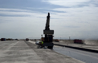 Construction of new runway almost completes at Makhachkala Airport